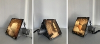Mid-century industrial spotlight.